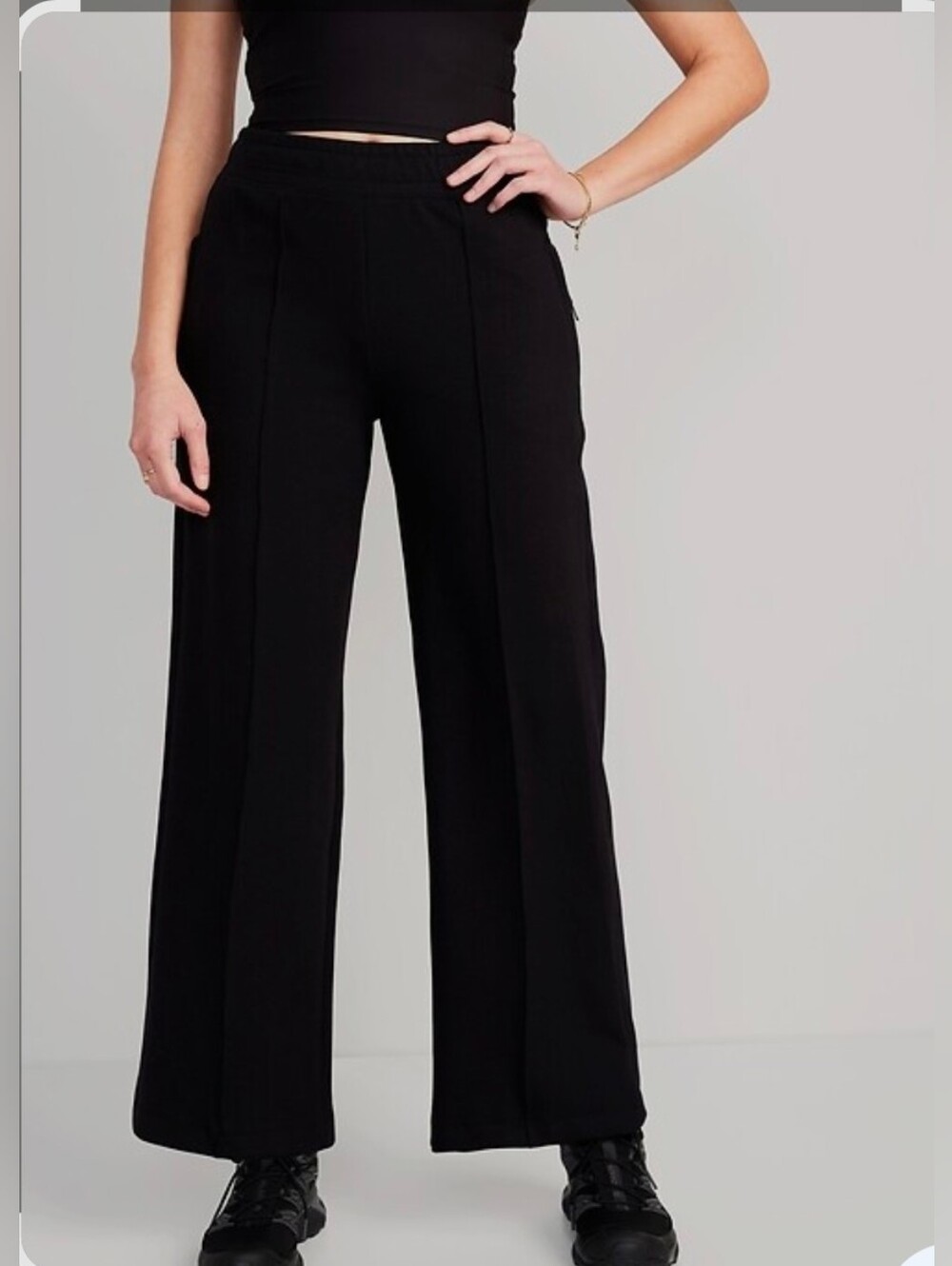 Old Navy High-Waisted Dynamic Fleece Wide-Leg Pants - Picture 1 of 13